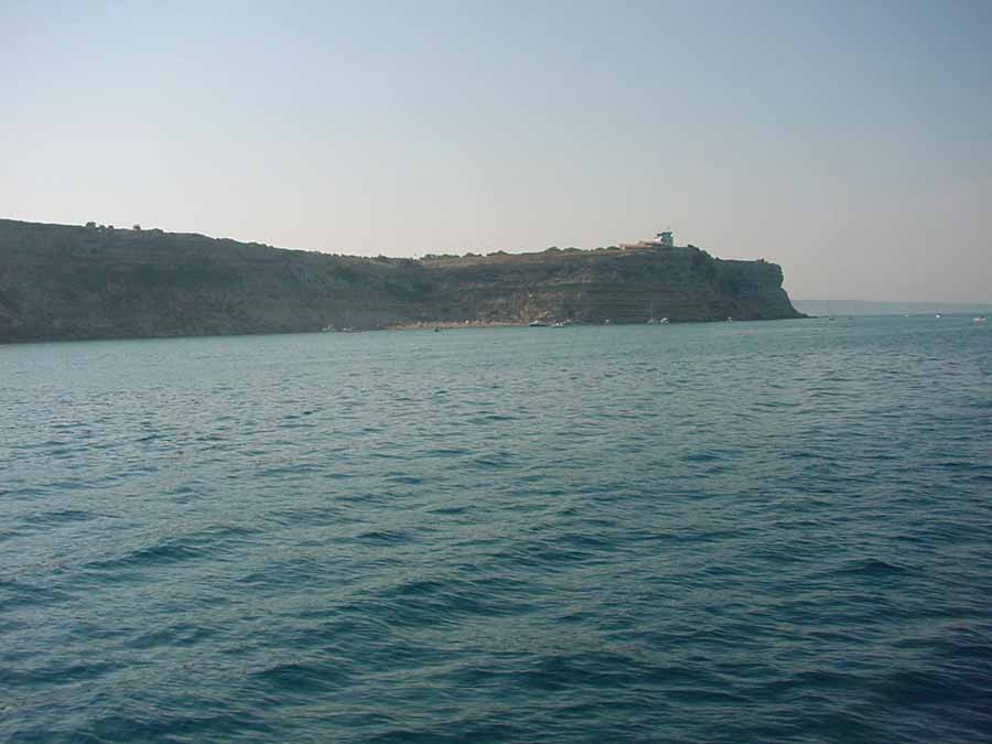 La falaise et sa plagette