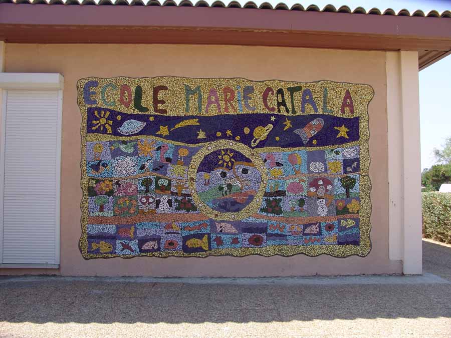 La mosaïque sur l'environnement faite par les enfants